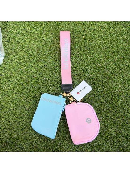 Handbags - Lululemon Dual Pouch Wristlet - Pink & Blue